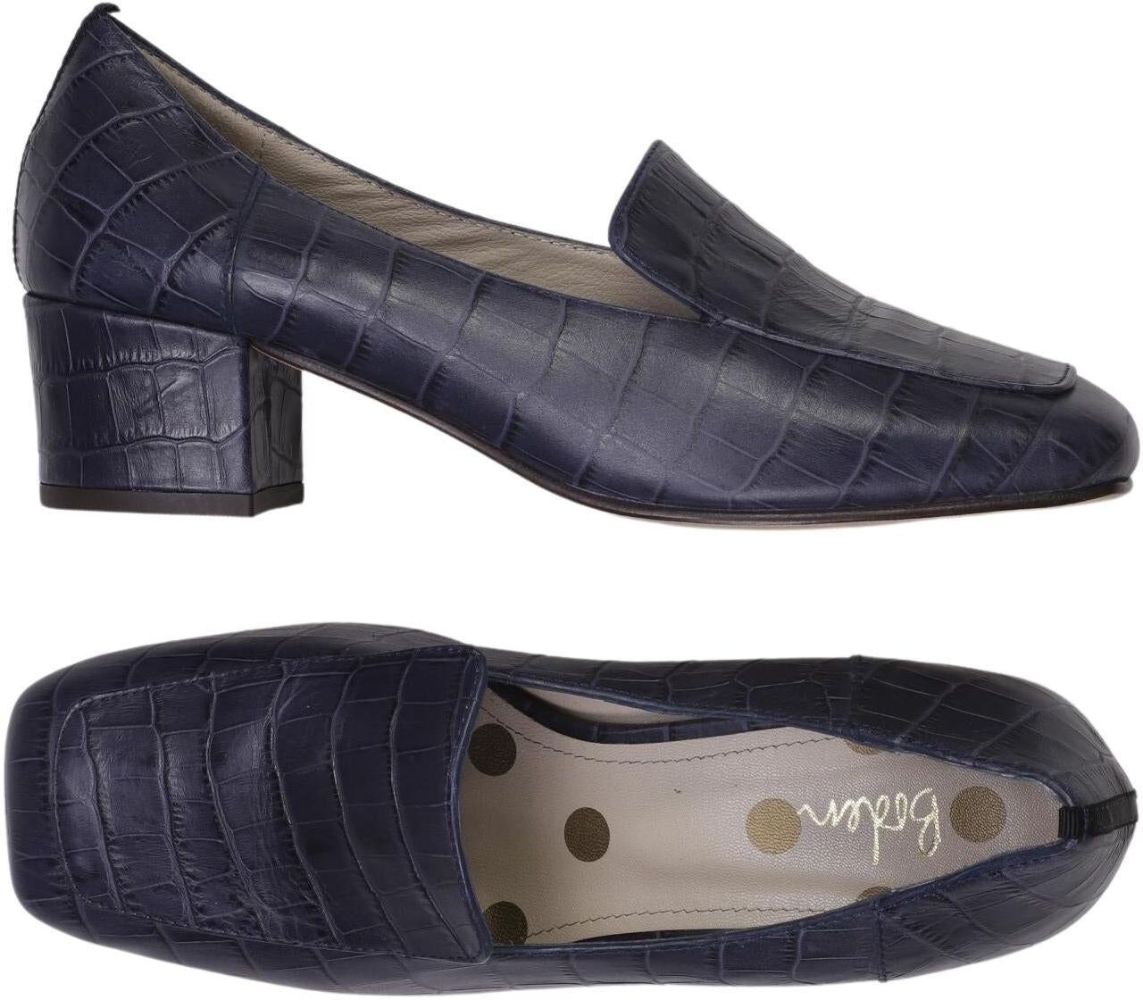 Boden Damen Halbschuh, Marineblau, Gr. EU 38, Leder - Second Hand