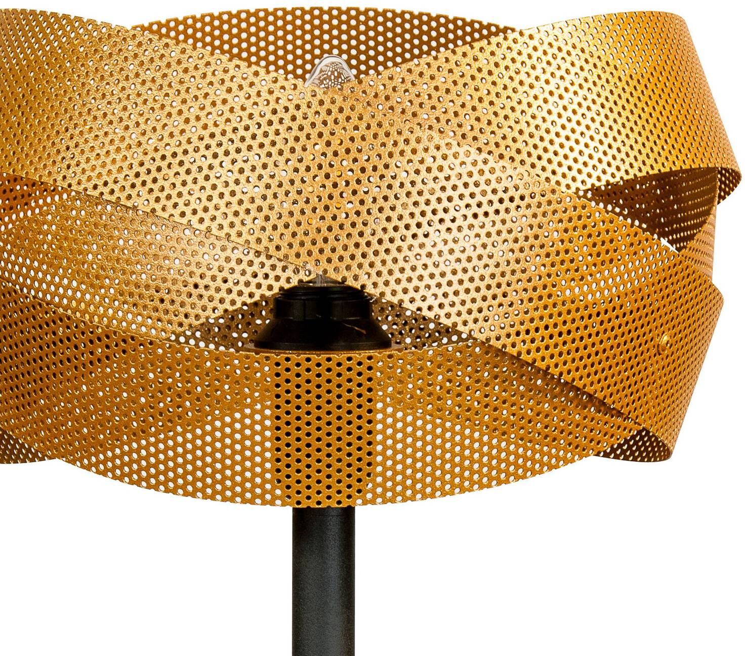 Tischlampe Tornado Domiluce, messing / gold, für Wohn- / Esszimmer, Metall, Modern, Tischlampe