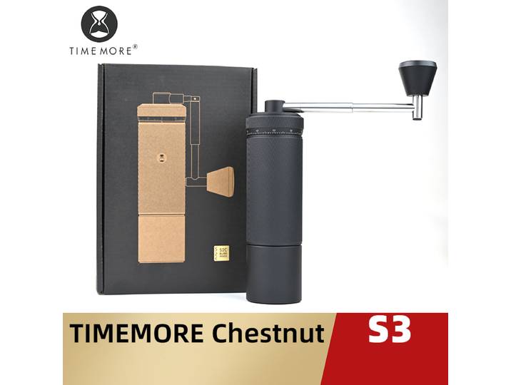 TIMEMORE CHESTNUT S3 moulin à café manuel réglage externe 0.015mm/clic S2C890 bavure à l'intérieur du moulin à expresso manuel