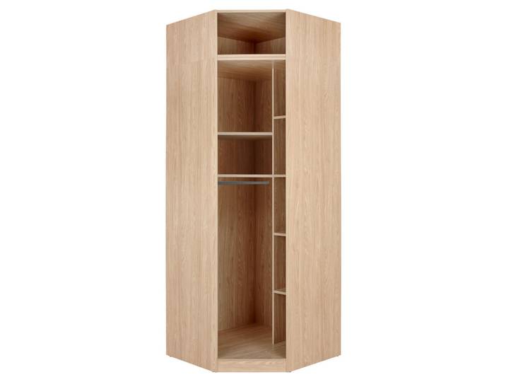 Hom`in Eckschrankkorpus System Unit, Eichefarben, 6 Fächer, Schlafzimmer, Kleiderschränke, Eckschränke