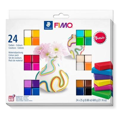 STAEDTLER Modelliermasse FIMO® soft Basic Colours 24er Set