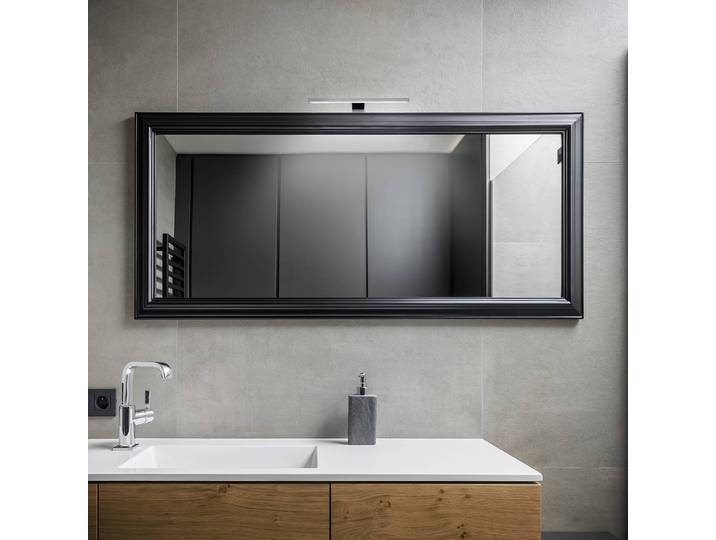 Applique salle de bain Dun 10 x 3 x 30cm Argenté Matériau : Métal, Matière plastique LED