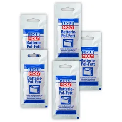 5x Schmiermittel LIQUI MOLY 3139 Batterie-Pol-Fett Spezial Fett Anti Korrosion 10g