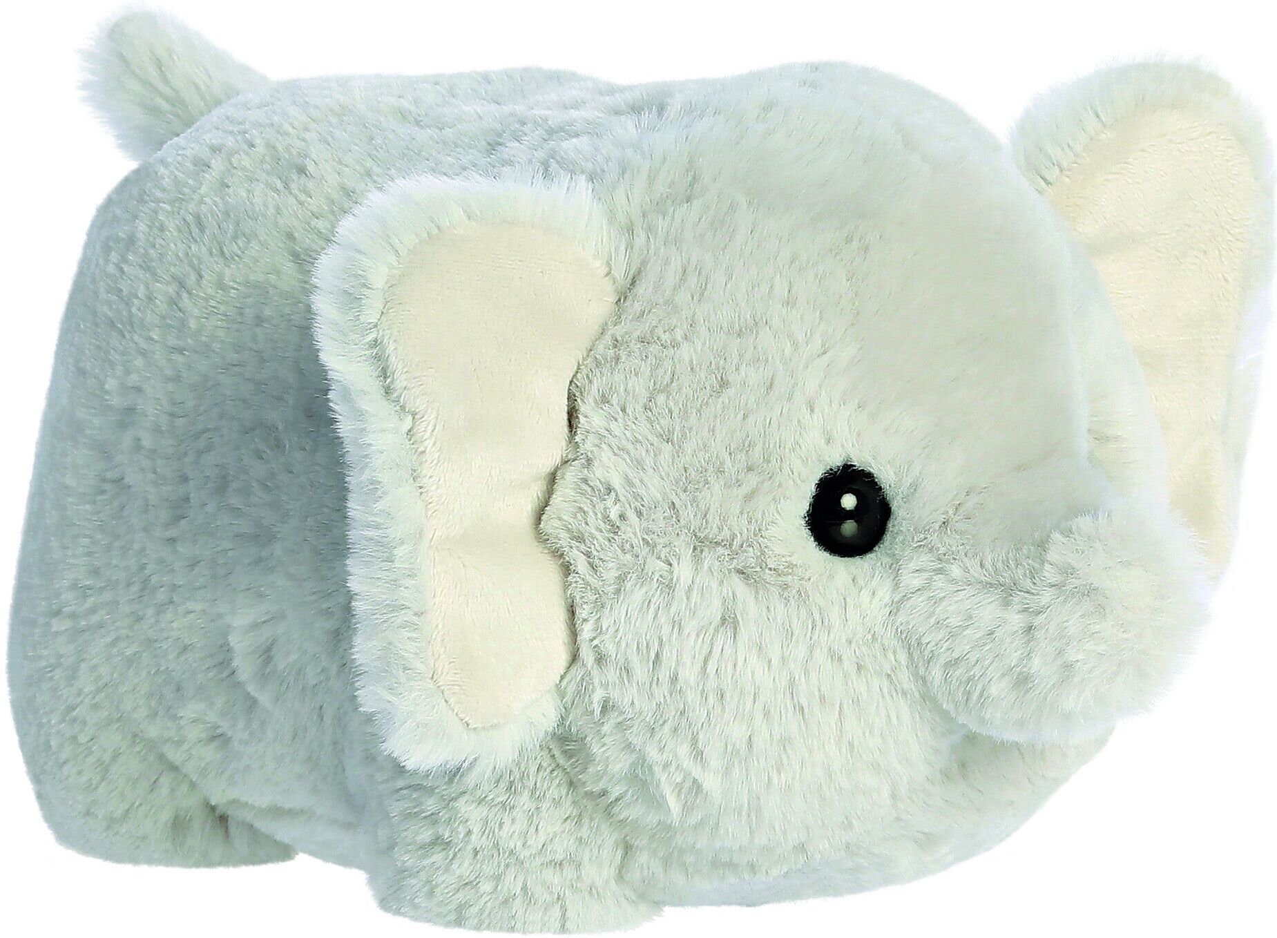 Aurora Spudsters Eri Elephant Plush Toy, 10in, Light Grey, Soft Cuddly Elephant for Kids