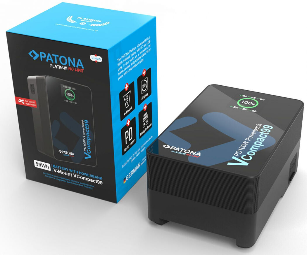 Batterie Patona Platinum V-Mount PD100W 99Wh