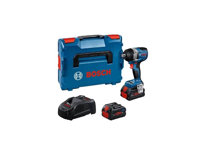 Akku-Schlagschrauber BOSCH PROFESSIONAL GDS 18 V-750 C 2x Akku in L-BOXX , blau, Schrauber, Akku-Schlagschrauber