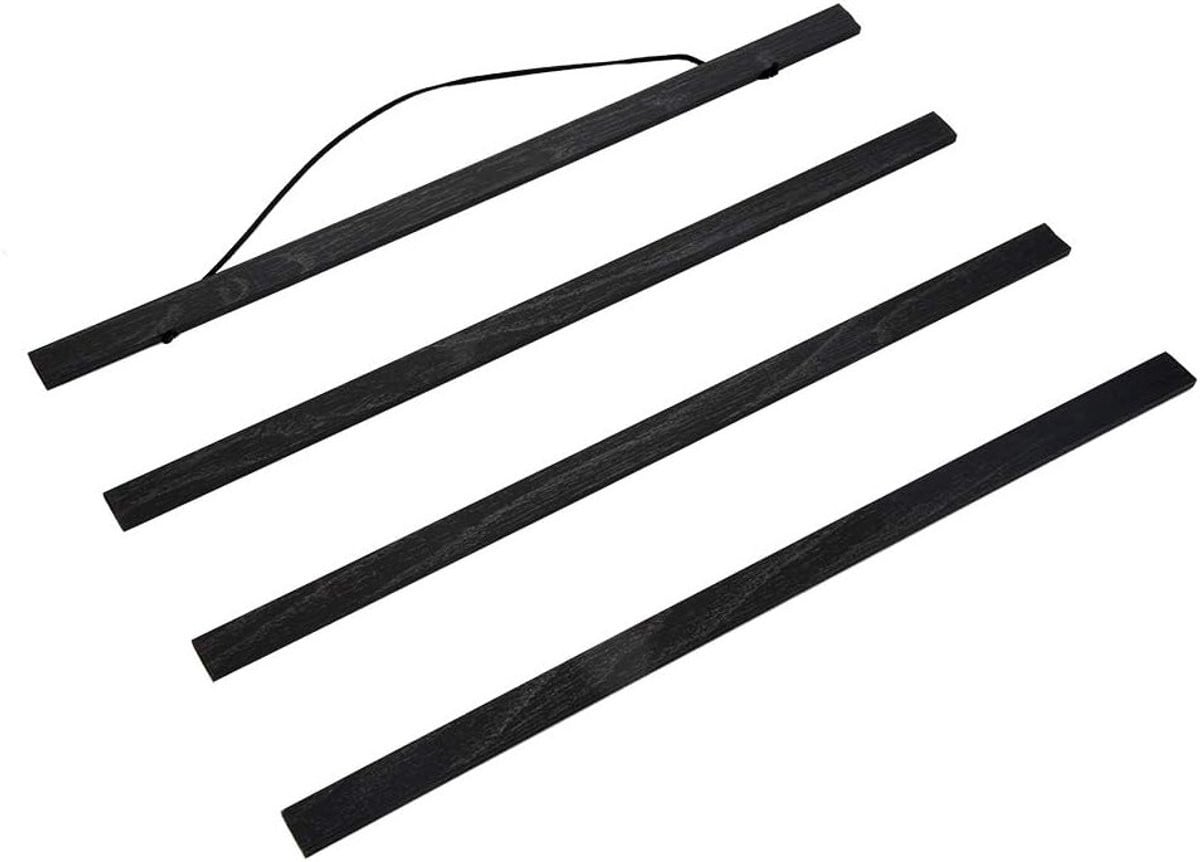 Zwarte magnetische poster hanger voor muurdecoratie, 30 cm