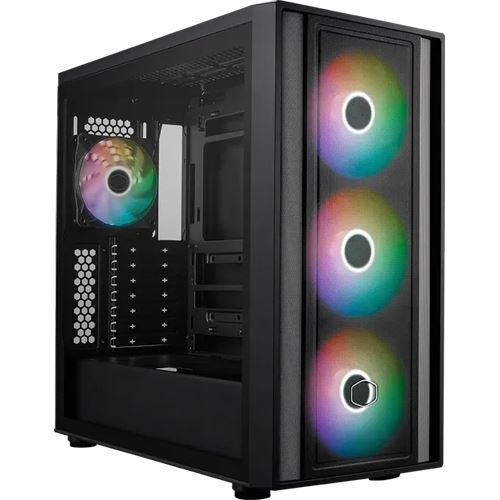 Cooler Master MasterBox 600 (schwarz, Tempered Glass)
