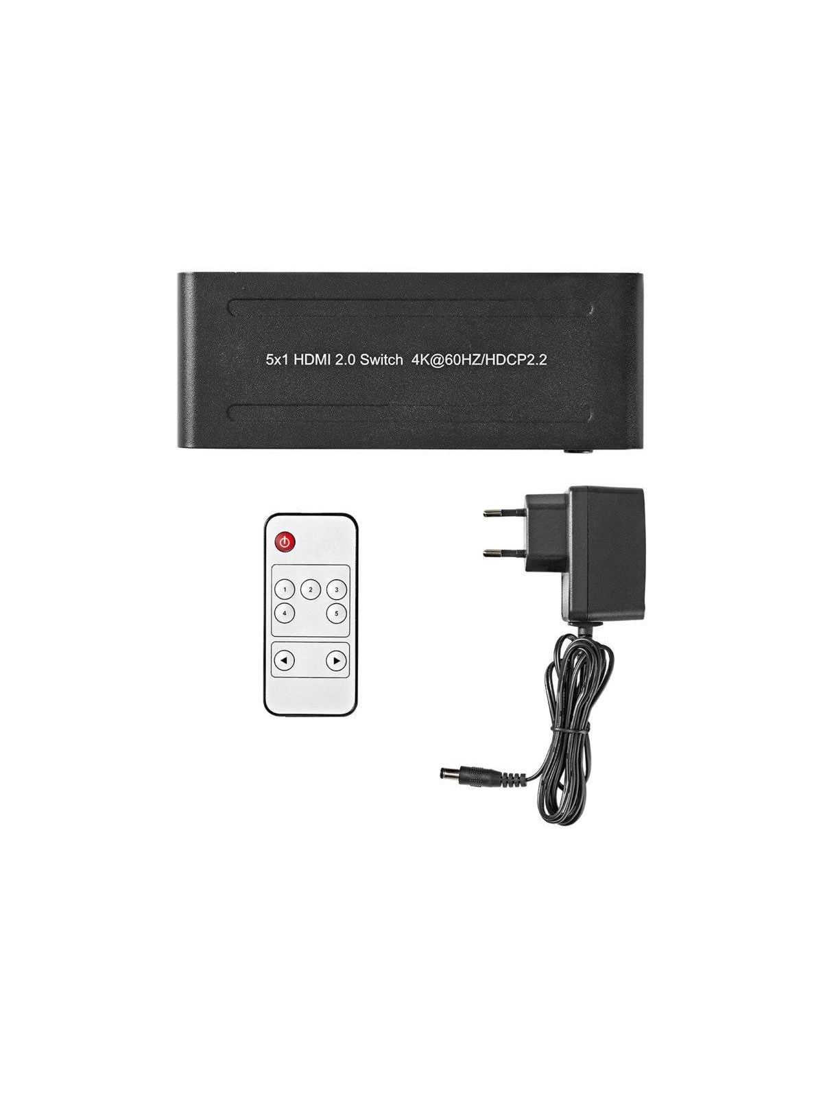 Nedis VSWI3475AT - video/audio switch - 5 ports