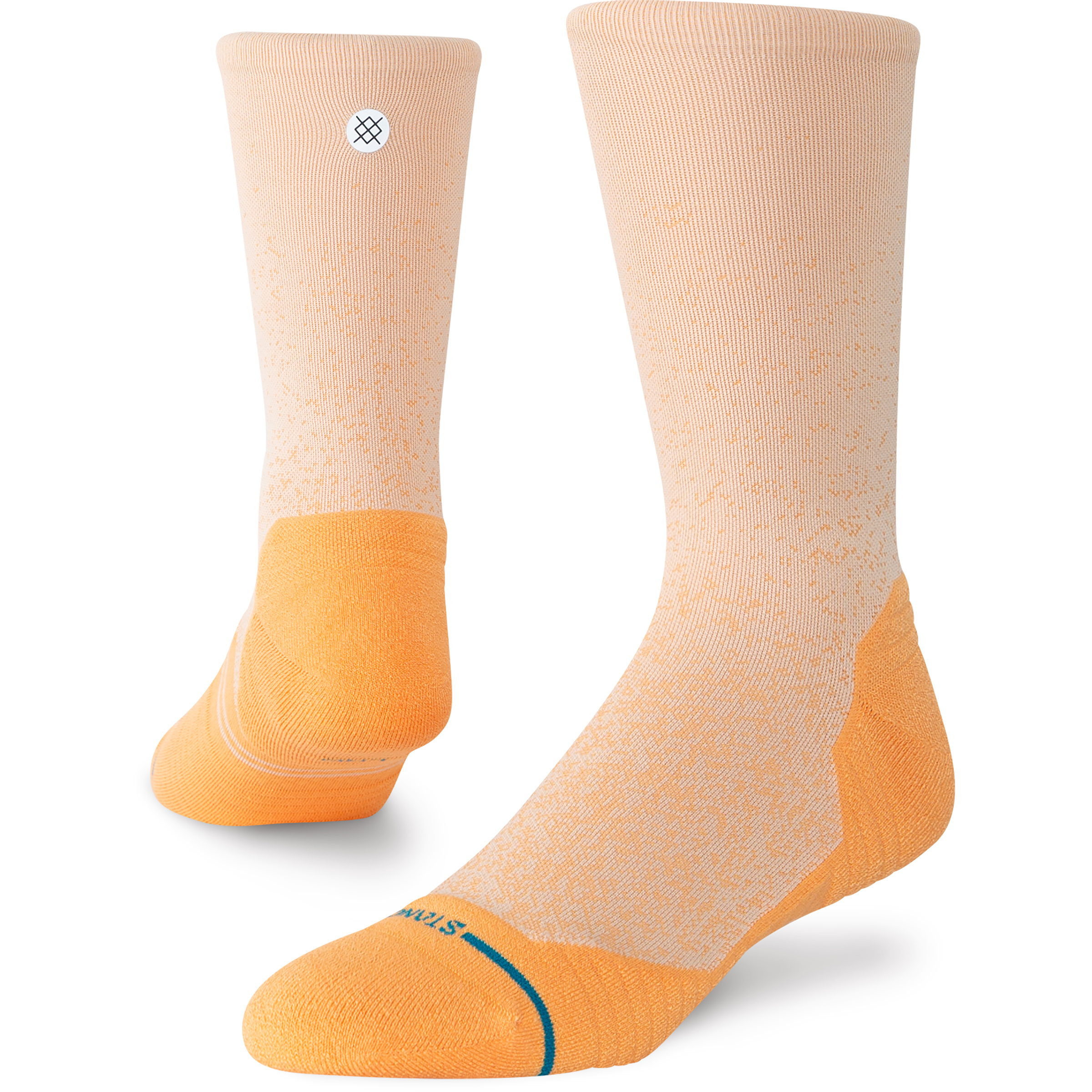 Stance Powder Split Light Crew Laufsocken orange Größe 43 Trekking Elastisch