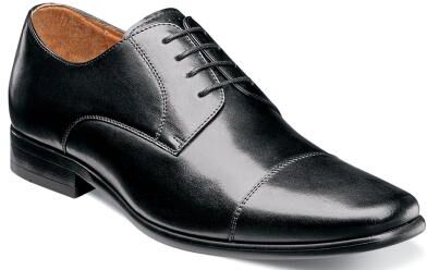 Florsheim Postino Cap Toe Oxford Shoes - Mens 9 Black Oxford E3
