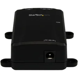 StarTech 1 Port Gigabit Midspan - PoE+ Injektor - 802.3at und 802.3af - wandmontierbarer Power over Ethern... (802.3af (PoE), 802.3at (PoE+), 30 W), PoE Injector