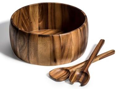 Kalmar Home "Extra LargeSalad Bowl with Servers -12"" bowl - 12 x 12"