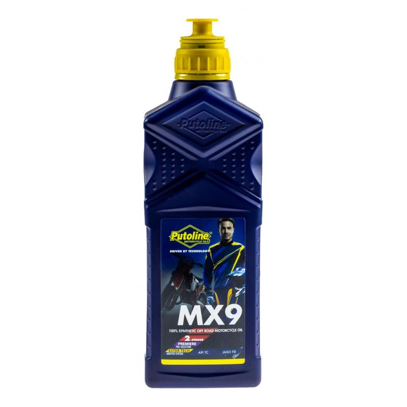 Huile moteur 2T synthétique Putoline MX9 (1 Litre)