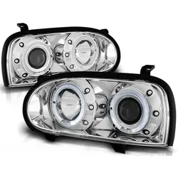 Scheinwerfer Angel Eyes passend für VW Golf 3 91-97 Chrom