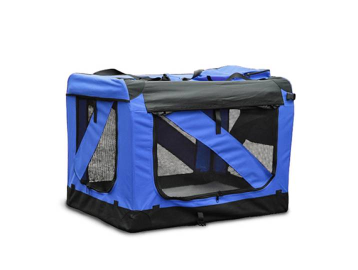 Hundebox faltbar L blau