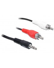 Delock Audiokabel Stereo Mini-Klinkenstecker M bis M 5 m Schwarz (84212)