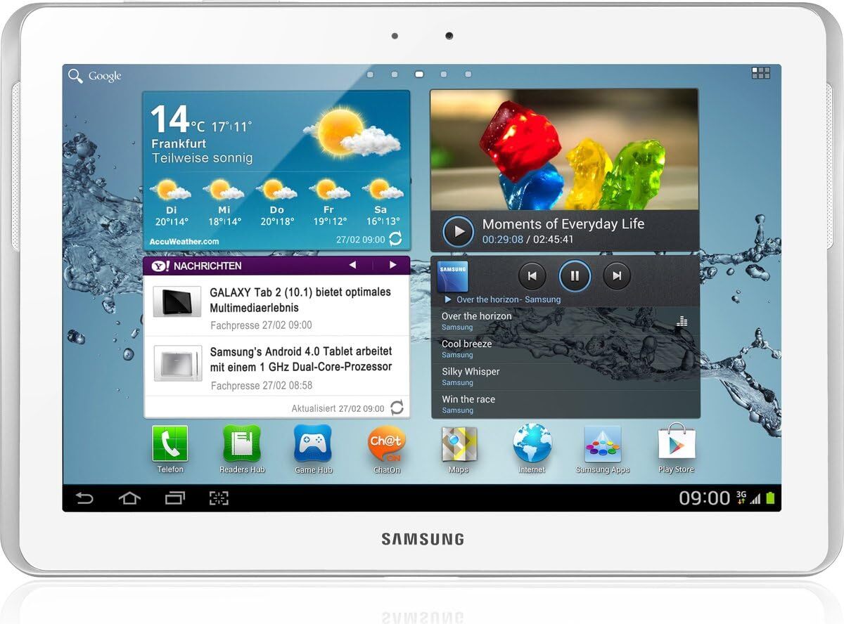 Samsung Galaxy Tab 2 P5110 WIFI Tablet (25,7 cm (10.1 Zoll) Display, 1GHz Prozessor, 1GB RAM, 16 GB Speicher, 3,2 Megapixel Kamera, Android) weiß