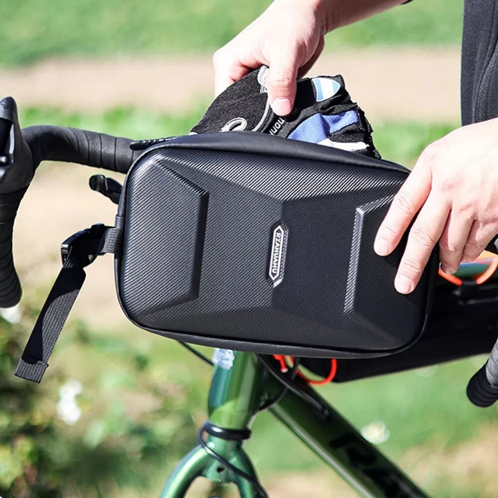 INF Multifunktionale Fahrrad-Fronttasche mit Hartschale – Stoßfest & Wasserabweisende Lenkertasche