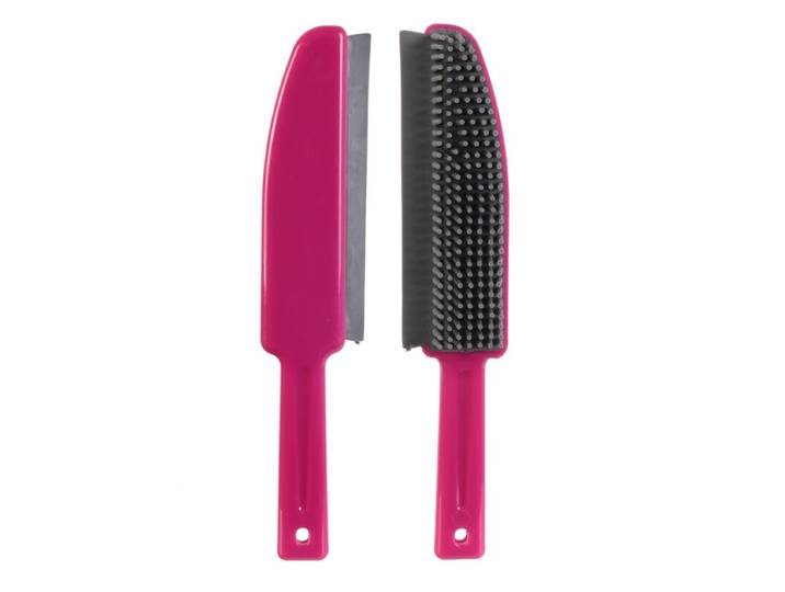 JE CHERCHE UNE IDEE Brosse de nettoyage avec grattoir en caoutchouc