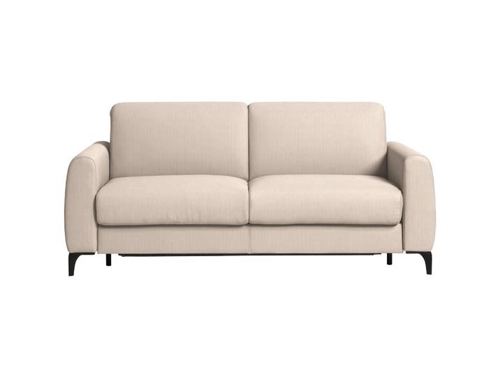 Novel Schlafsofa, Creme, Metall, 3-Sitzer, 223x88x102 cm, Rücken echt, Kinderzimmer & Jugendzimmer, Jugendmöbel, Jugendsofas