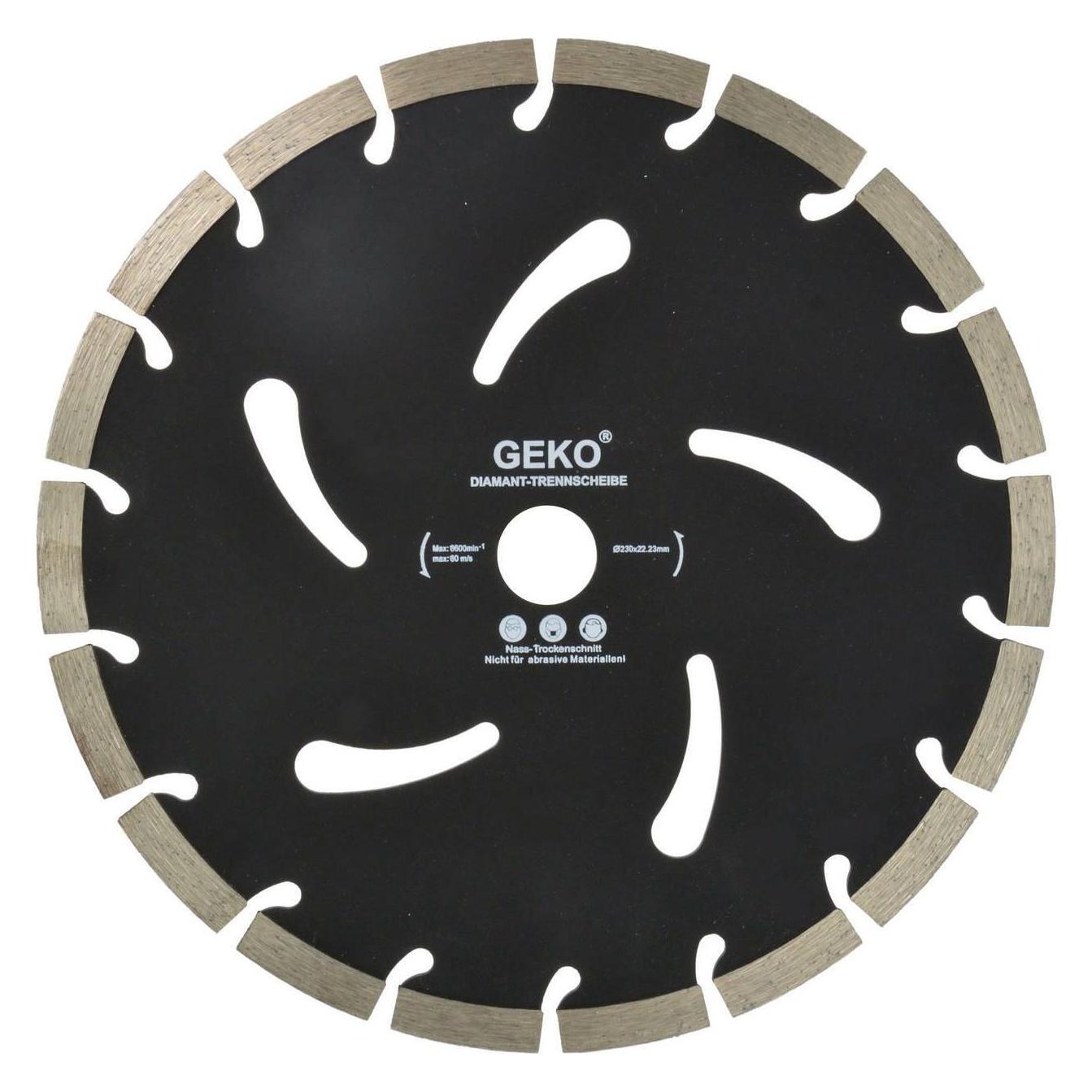 GEKO G00284 / Diamant-Segmenttrennscheibe / 230 x 10 x 22,2 mm (G00284)