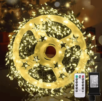 Inspire Essentials StarWeave Remote Control Copper Wire String Lights For Indoor And Outdoor Decor warm 1500led