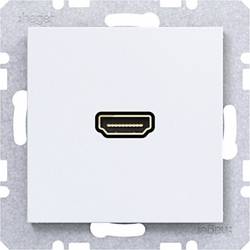Hager HDMI-Steckdose Lichtweiß (matt) WAF4379WM 1 St.
