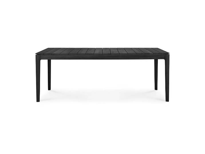 Ethnicraft Bok Outdoor-Esstisch schwarzgebeizt teak 200 x 100 cm