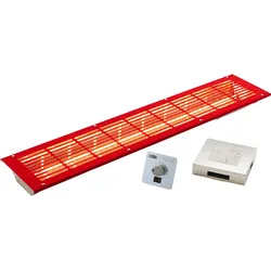 Infraworld VITALlight-IPX4 Infrarotstrahler-Set rot Easy Control: silbergrau - Eckeinbau