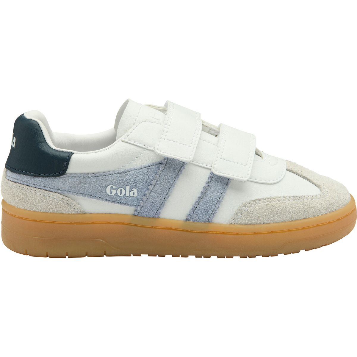Gola Viper Pure Strap Sneaker Kids white/air/navy/gum (EW) 31 CKA084-EW-31-whiteairnavygum