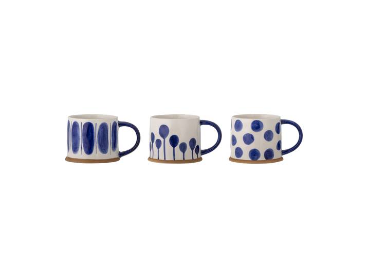 Bloomingville - Mug Vaisselle - Bleu - Grès émaillé