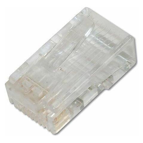 Digitus CAT 6 Modularer Stecker, 8P8C, ungeschirmt für Rundkabel, 100 Stück Packung (Netzwerk Zubehör) (DN-219602)