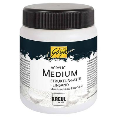 KREUL SOLO GOYA Acrylic Medium Struktur-Paste, Feinsand 250 ml