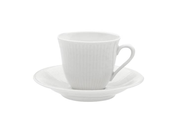 Rörstrand Tasse avec soucoupe Swedish Grace 16 cl Neige