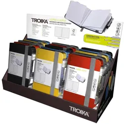 Troika, Heft + Block, Thekendisplay 15xLILIPAD+LILIPUT Notizblöcke (A7, Liniert, Harter Einband)