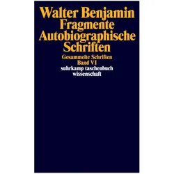 Gesammelte Schriften 6. Fragmente vermischten Inhalts, Fachbücher von Walter Benjamin