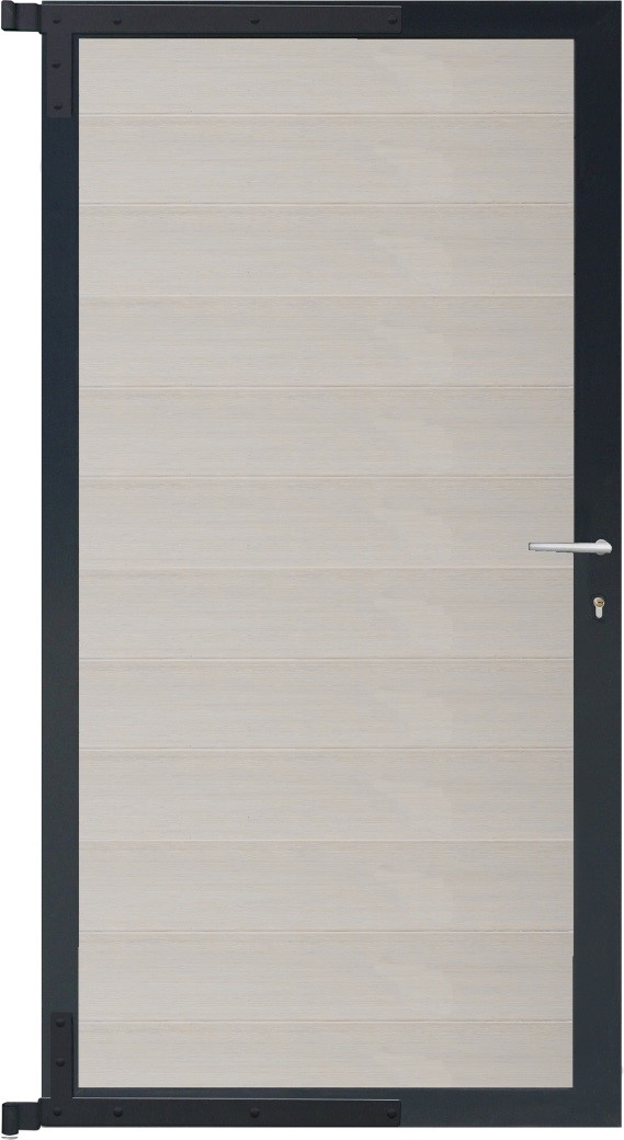 TETZNERJENT ELSKOP-Tor-Komplettset 90 x 173 cm, Füllung beige 16971089