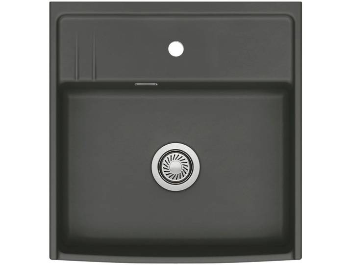 Systemceram Spüle Kentro 60, Schiefer, Keramik, 59.5x20.0x61.8 cm, Küchen, Küchenausstattung, Küchenspülen, Keramikspüle