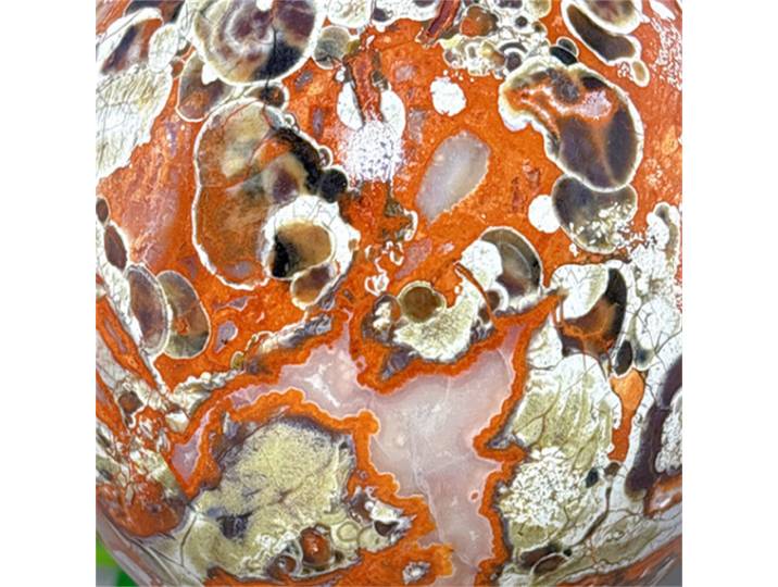 Sphère d'agate florale en cristal, pierre naturelle, minéraux de quartz, articles de décoration intérieure, cadeaux de jardin Reiki, guérison énergétique, chance, amour + support