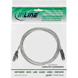 InLine® 72502T Patchkabel, SF/UTP, Cat.5e, transparent, 2m