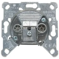 Triax Durchgangsdose GEDU 15 2-loch