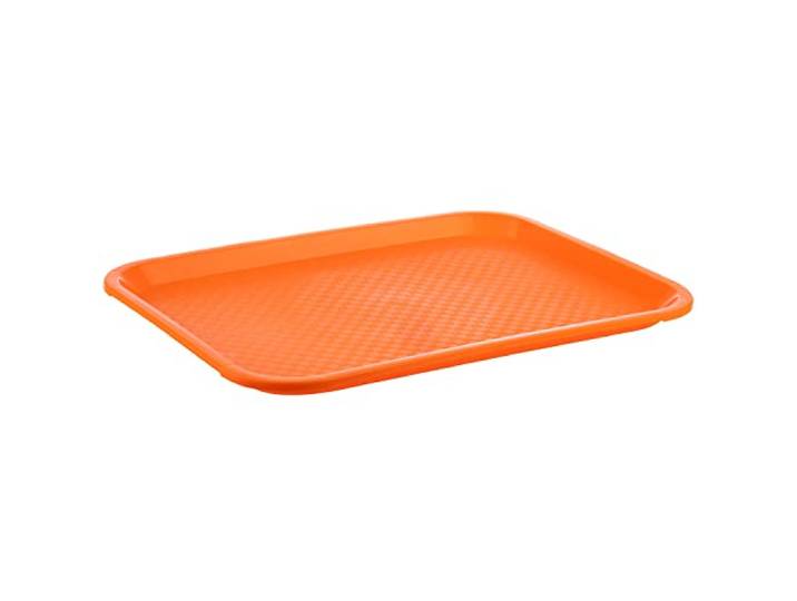 APS 534 Fast Food-dienblad, onbreekbaar, Made in Germany, 35 x 27 x 2 cm, oranje