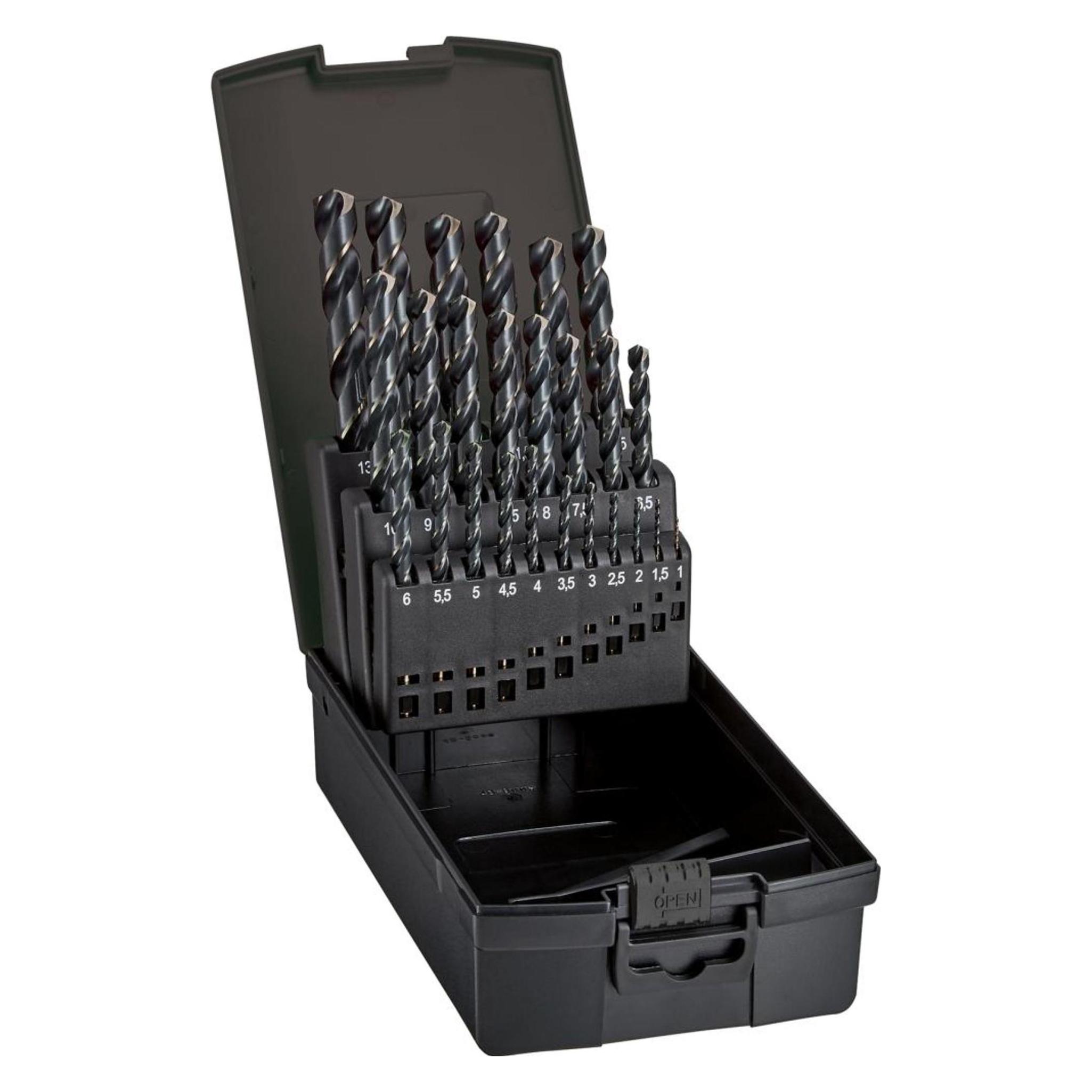 Magni Spiralbohrer-Set DIN338 HSS bronce 1-10mm 19-teilig FORTIS (4317784710985)
