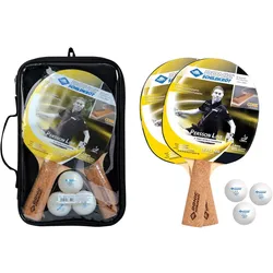 2er Pack Donic-Schildkroet TT-Set Persson 500 Tischtennisschläger 000 - braun-schwarz