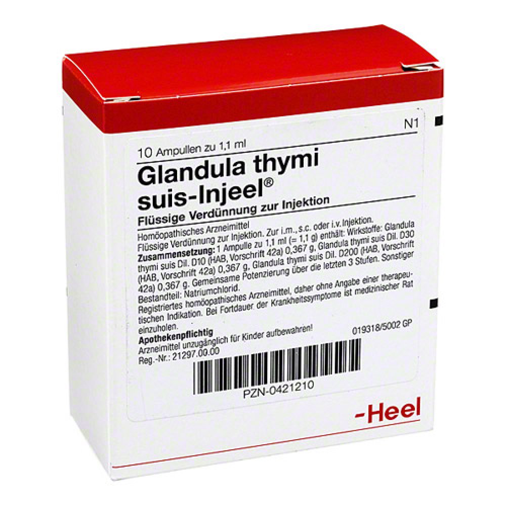 Biologische Heilmittel Heel GmbH Glandula Thymi suis Injeel Ampullen 00421210