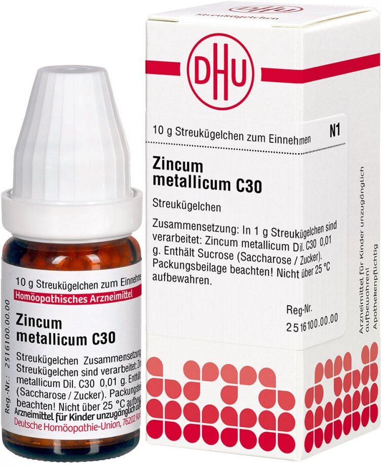 DHU Zincum Metallicum C30 Globuli