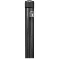 Alberts® Zaunpf,zinkp.anthrazit-metall.,Kst.b,Länge2000mm,Pfostenst.⌀38mm,Geflechth1500mm 613143
