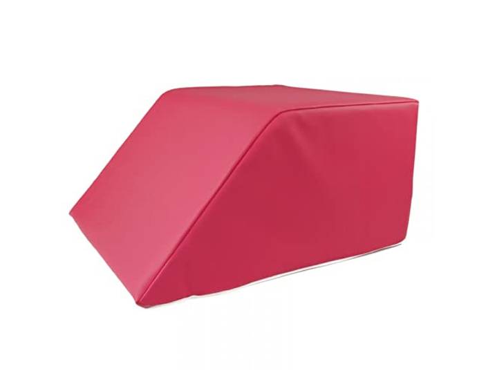 Stufenlagerungswürfel mit Schräge, Bandscheibenwürfel, Lagerungswürfel, mit viskoelastischer Schicht Farbe Rosa