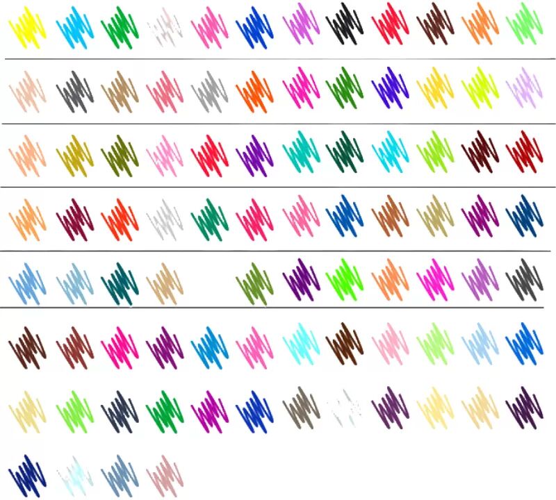 INF Fineliner Stift Set, Farbige Feinminen Zeichenstifte 60 Farbsatz